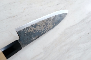 Shirou Kunimitu Shirogami Klinge Santoku