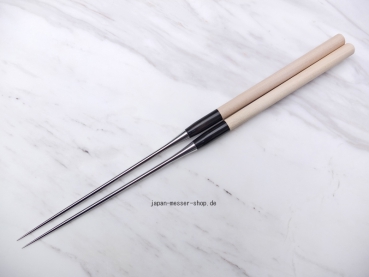 Japanische Moribashi Stäbchen zum Kochen, Länge 15 cm/Gesamtlänge 29 cm, Ho-Holz