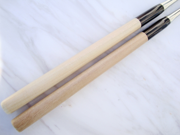 Japanische Moribashi Stäbchen zum Kochen, Länge 18 cm/Gesamtlänge 32 cm, Ho-Holz