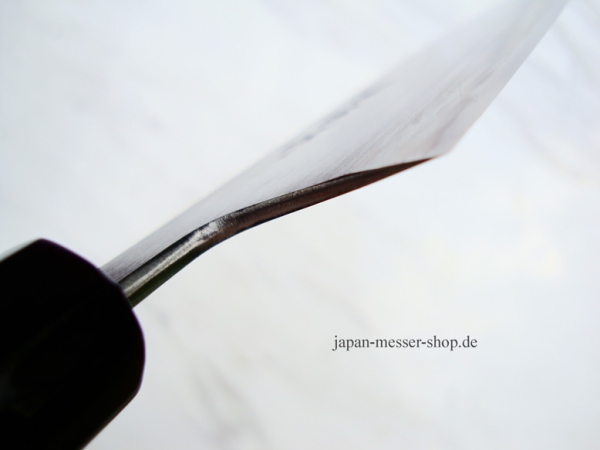 HEIJI Schmiede Atsuraeko Migaki Santoku, 19 cm Klinge mit Honbazuke, handgeschmiedet und - signiert, nicht rostfrei