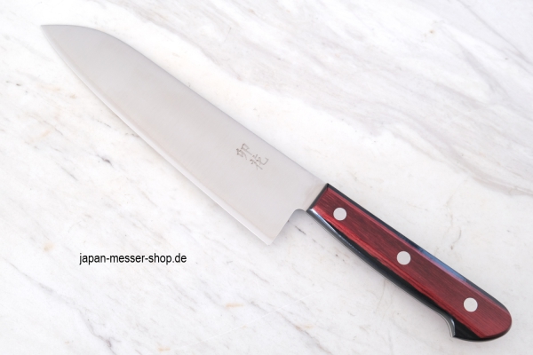 Unohana Migaki Santoku Kochmesser 18 cm, SLD Stahl, rostfrei